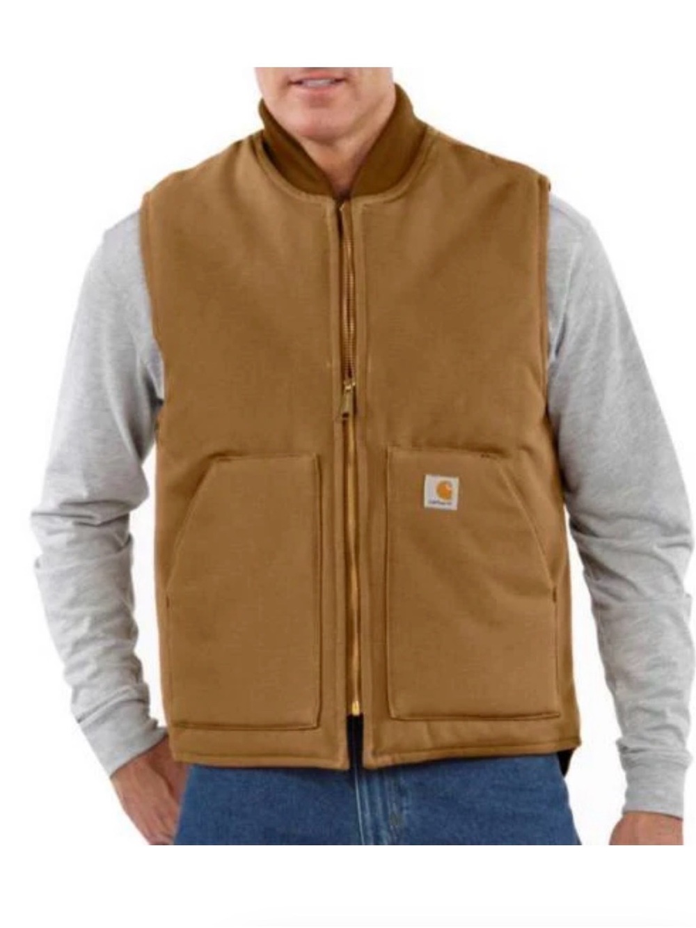 Carhartt Men’s Brown Sandstone Work Vest